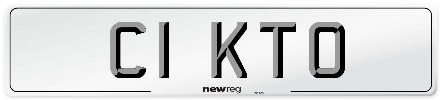 C1 KTO Number Plate from New Reg